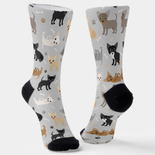 Chaussette Chihuahua Bones and Paws