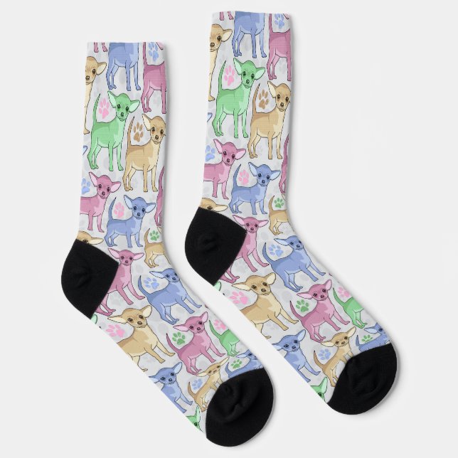 Chaussette Chihuahua Lover coloré (Droite)
