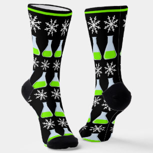 Chaussette Chimie de Noël Bouteilles de tube de test Snowflak
