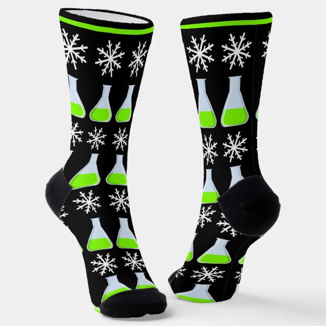 Chaussette Chimie de Noël Bouteilles de tube de test Snowflak (Angulaire)
