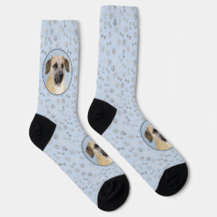 Chaussette Chinook (Oreilles Laissées) Peinture - Art Chien o