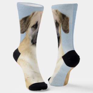 Chaussette Chinook (Oreilles Laissées) Peinture - Art Chien o
