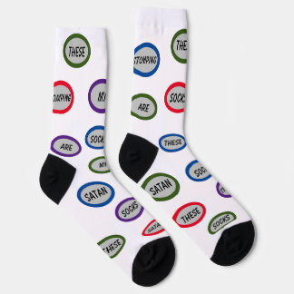 Chaussette Christian Satan estomper drôles Chaussettes Crew