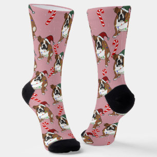 Chaussette Christmas Holiday English Bulldog
