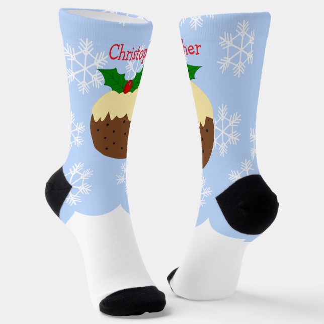 Chaussette Christmas Pudding Design Christmas (Angulaire)