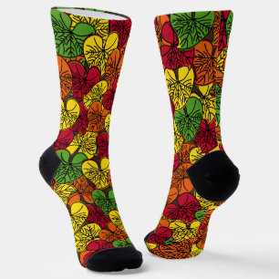 Chaussette Chute d'amour - Feuilles d'automne Durable Premium