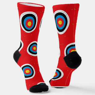 Chaussette Cibles et flèches de tir à l'arc Novelty Red
