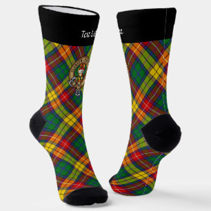 Chaussette Cimier Clan Buchanan sur des Chaussettes Tartan