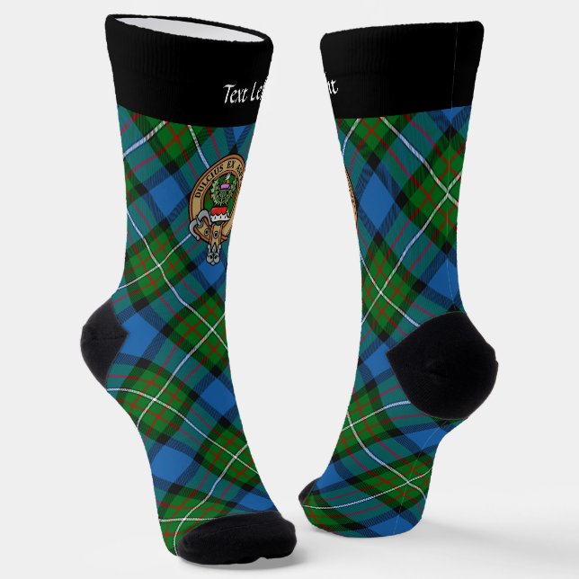 Chaussette Cimier Clan Ferguson sur des Chaussettes Tartan (Angulaire)