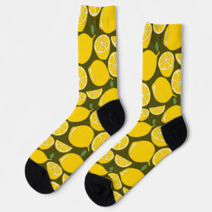 Chaussette Citron Jaune Moderne Amusant mignon