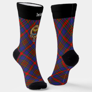 Chaussette Clan Carnegie Crest sur Tartan