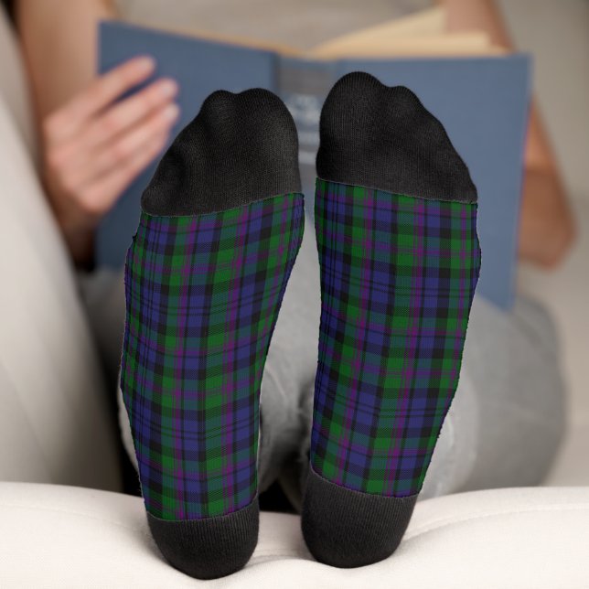 Chaussette Clan écossais Baird Tartan Plaid (Fond)