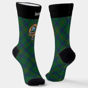 Chaussette Clan Kennedy Crest sur Tartan