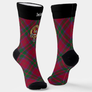 Chaussette Clan MacDougall Crest sur Tartan