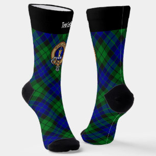 Chaussette Clan MacKay Crest sur Tartan