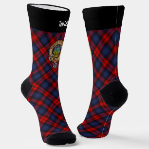 Chaussette Clan MacLachlan Crest sur Tartan