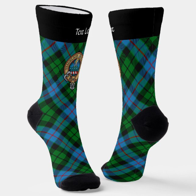 Chaussette Clan Morrison Crest sur la chasse Chaussettes Tart (Angulaire)