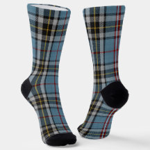 Clan Thompson robe bleu Tartan
