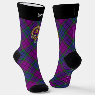 Chaussette Clan Wardlaw Crest sur Tartan