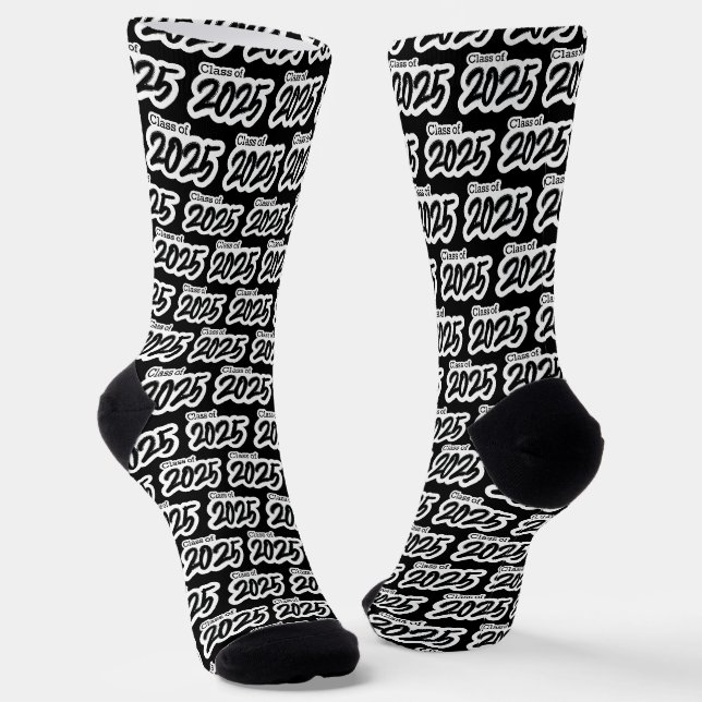 Chaussette Classe de brosse en gras noir de 2025 Chaussettes (Angulaire)