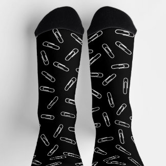 Chaussette Clips papier sur noir