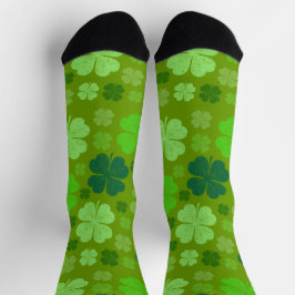 Chaussette Clovers verts, Lucky Clovers, Saint Patrick's Day