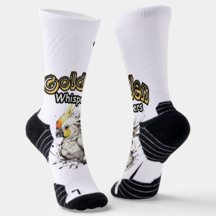 Chaussette Cockatiel radiant   Peinture d'oiseaux élégante