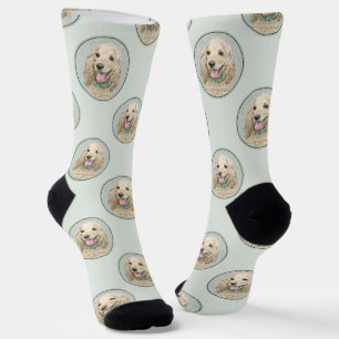Chaussette Cocker Spaniel Peinture Buff Gold Original Chien A