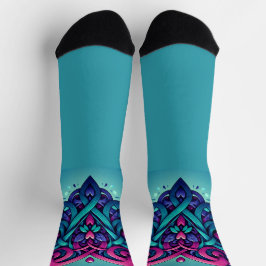 Chaussette Coeur crolly avec bleu Tealy