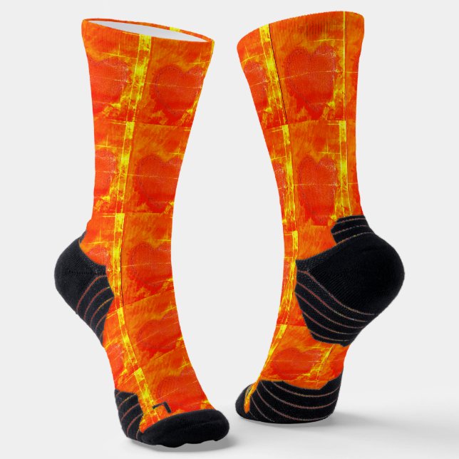 Chaussette Coeur flamboyant Les chaussettes de Valentine (Angulaire)