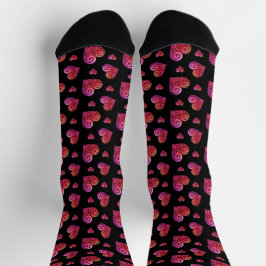 Chaussette Cœur Tourbillonnant