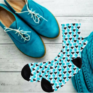 Chaussette Coeurs De Chaussettes D'Équipage Noir