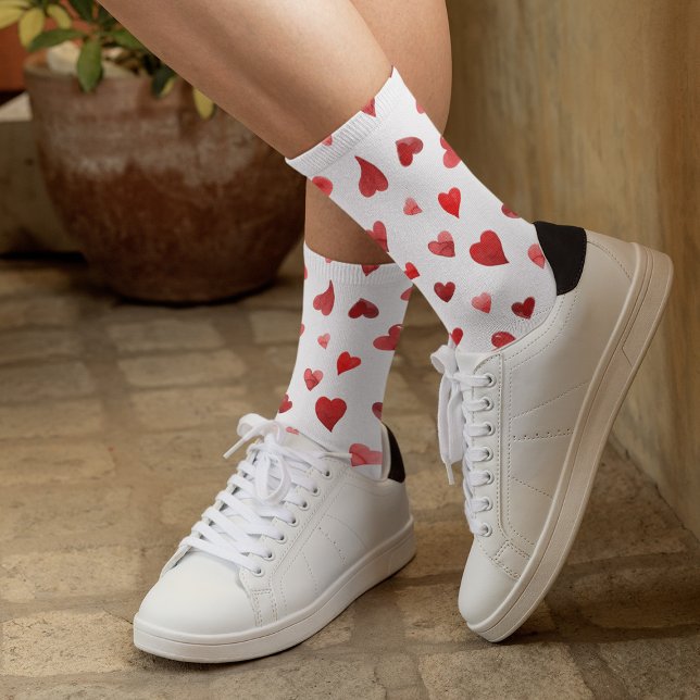 Chaussette Coeurs de la Saint Valentin - rouge (Créateur téléchargé)