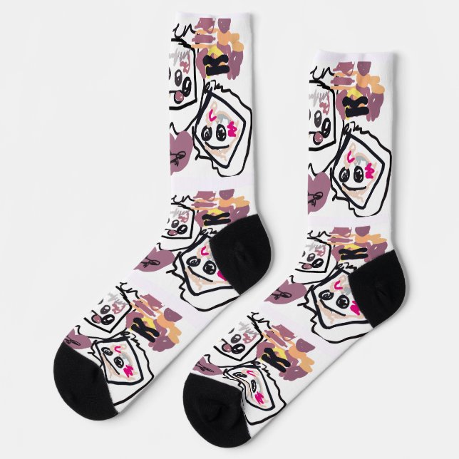 Chaussette Cœurs de Samoyède (Gauche)