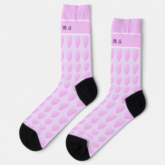 Chaussette Coeurs mignonnes pourpres Fille Chaussettes Tout-S (Gauche)