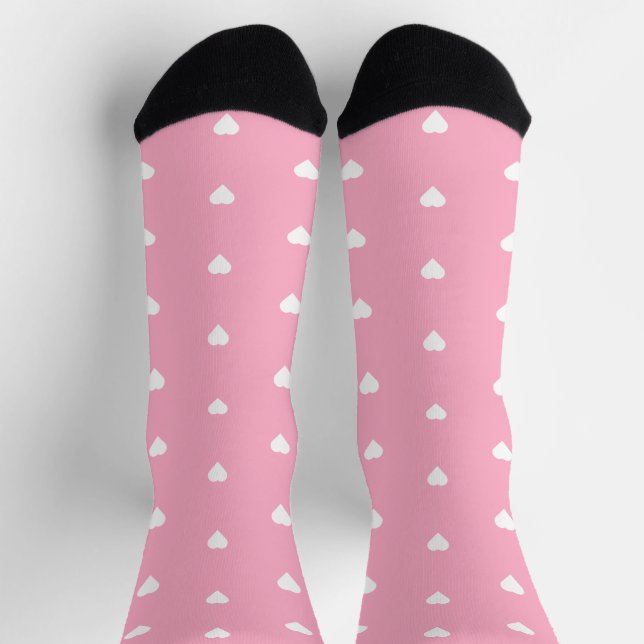 Chaussette Coeurs roses (Haut)