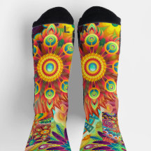 Collage de Mandala floral Leggings de Yoga psychéd