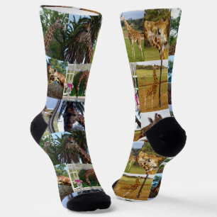 Chaussette Collage photo de girafe, Chaussettes d'équipage