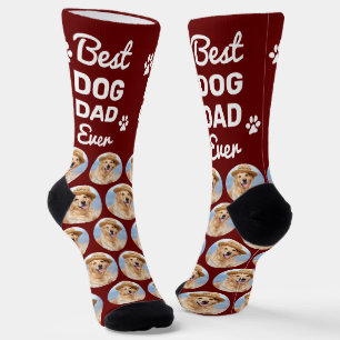 Chaussette Collage photo personnalisé de PAPA CHIEN
