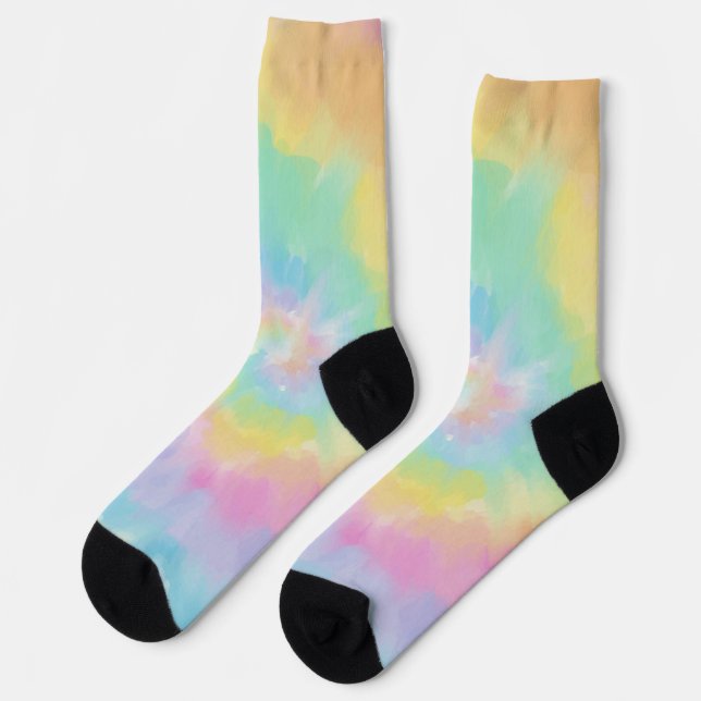 Chaussette Colorful rainbow Tie Dye Pattern (Gauche)