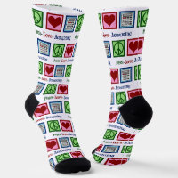 Comptable de Noël Peace Love