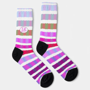 Chaussette Concepteur à rayures colorées