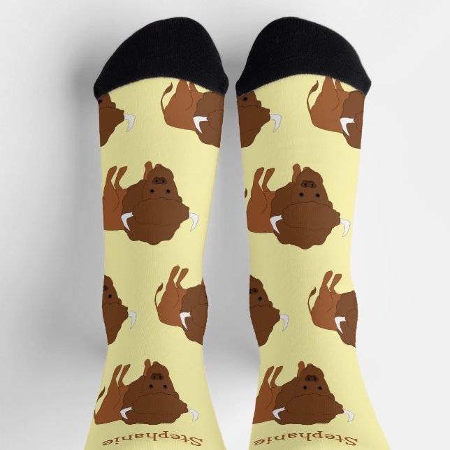 Chaussette Conception de bisons de chaussettes (Haut)