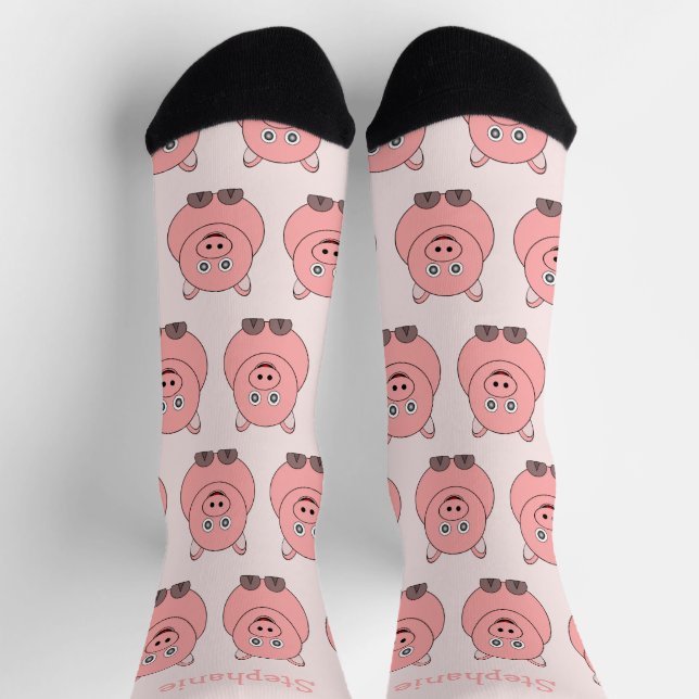 Chaussette Conception de cochon de chaussettes (Haut)
