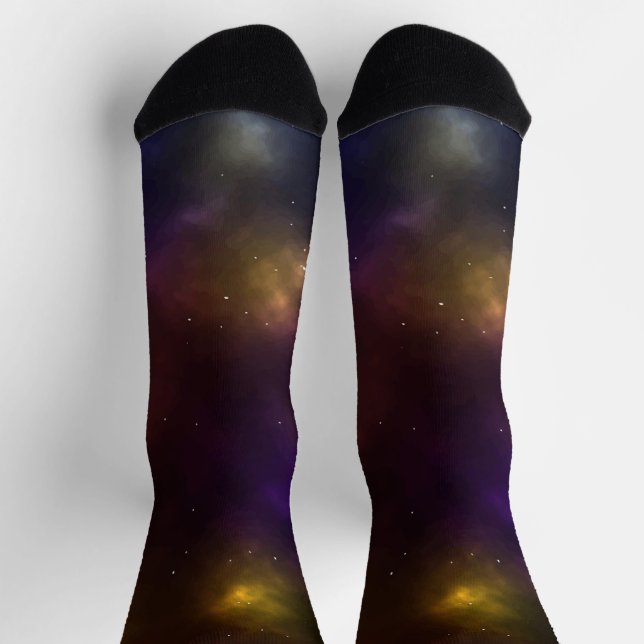 Chaussette Conception de constellations de l'espace cosmique  (Haut)
