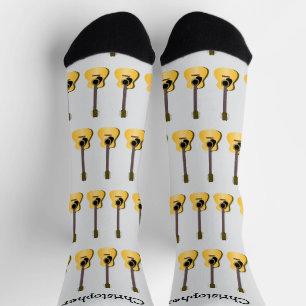 Chaussette Conception de guitare acoustique personnalisée