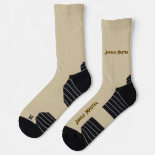 Chaussette Conception de lettrage Jungle Master