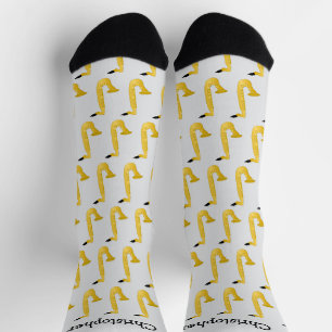 Chaussette Conception de saxophone personnalisée
