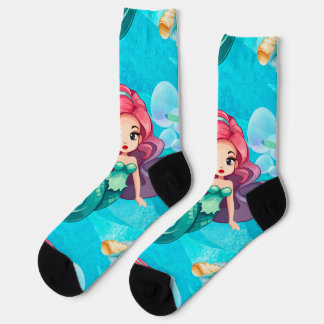 Chaussette conception de sirène mystique