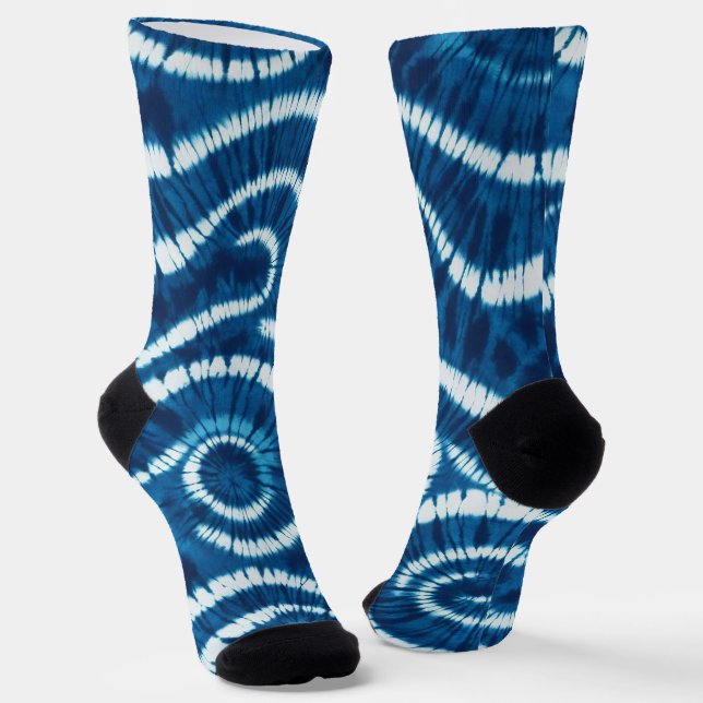 Chaussette Conception de teinture à goujon Ocean Wave (Angulaire)